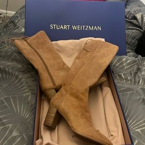 Stuart Weitzman new never worn size 39 Hettie tan suede boots